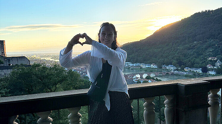 In Heidelberg, at the castle.