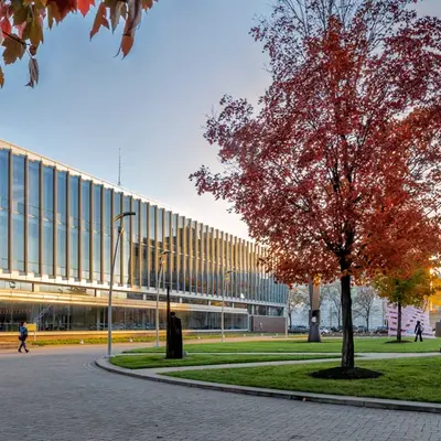Campus des College for Creative Studies im Herbst