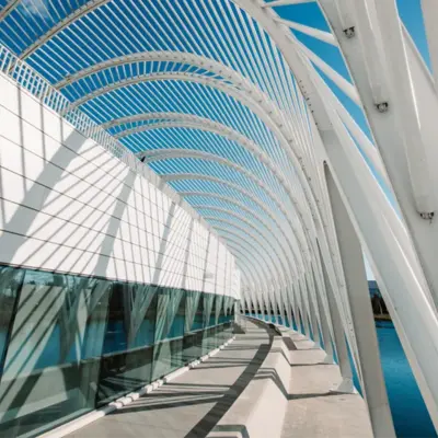 Futuristes Gebäude derFlorida Polytechnic University