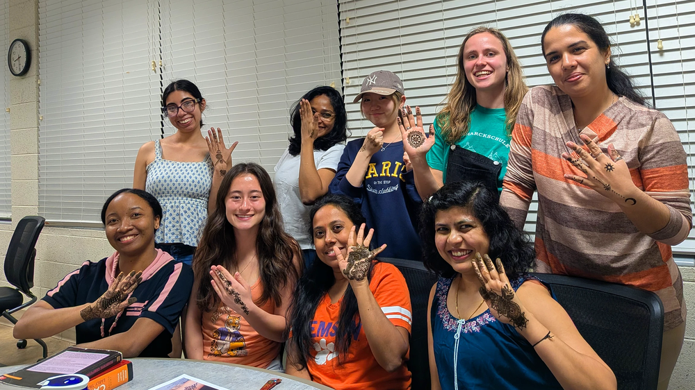 Taking part in Clemson’s Conversation Partner Program, connecting domestic and international students.