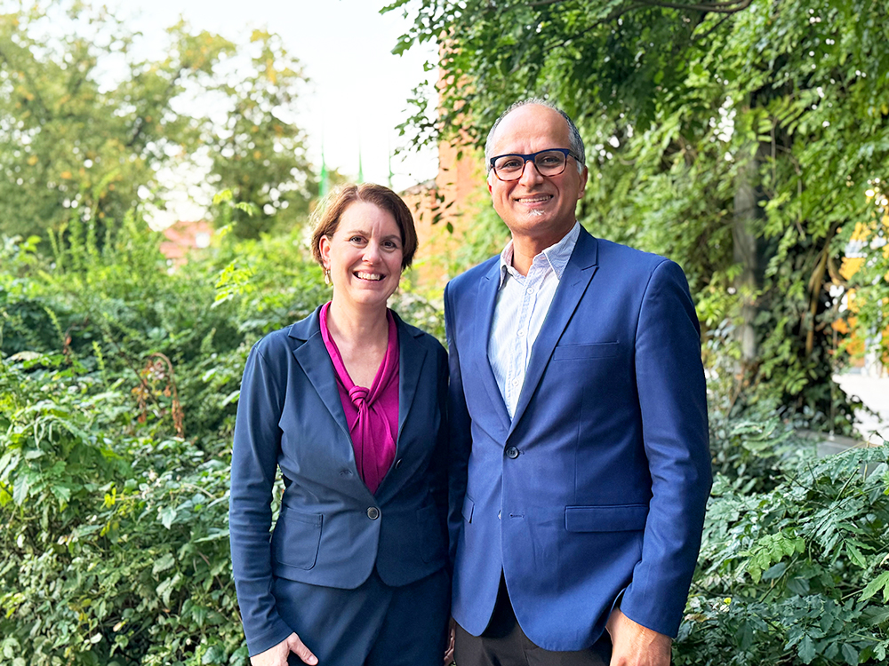 Melissa Eddy and Fulbright Germany Executive Director, Hakan Tosuner